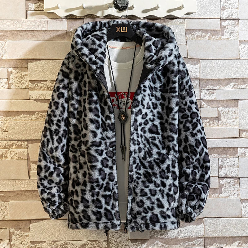 Funki Findz | Jackets | Women's Leopard Print Zip Hoodie Jacket