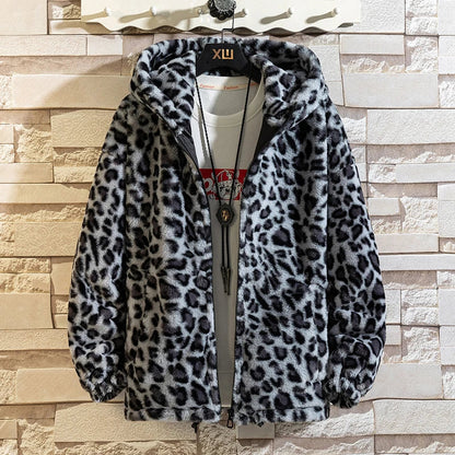 Funki Findz | Jackets | Women's Leopard Print Zip Hoodie Jacket