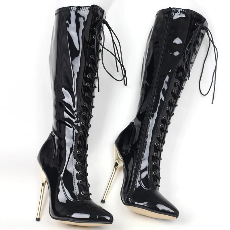 Funki Findz | Boots | Women's Super High Heel Stilettos Boots