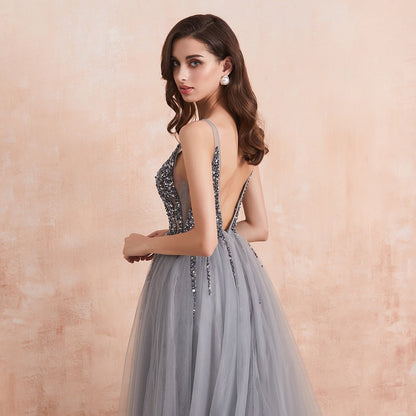 Funki Findz | Dresses | Women's Long Chiffon Tulle Prom Dress