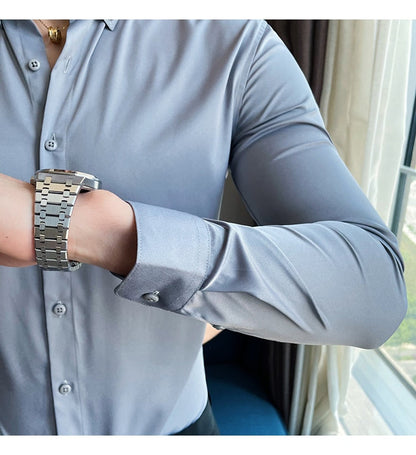 Funki Findz | Shirts | Men's Slim Fit British Style Dress Shirt 7XL
