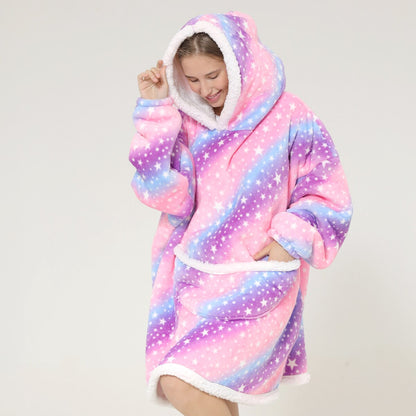 Funki Findz | Oodies | Unisex Soft Animal Print Hoodie Blanket