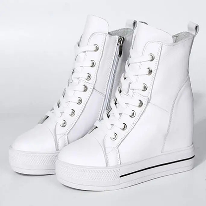 Funki Findz | Boots | Women's Canvas High Rise Ankle Sneaker