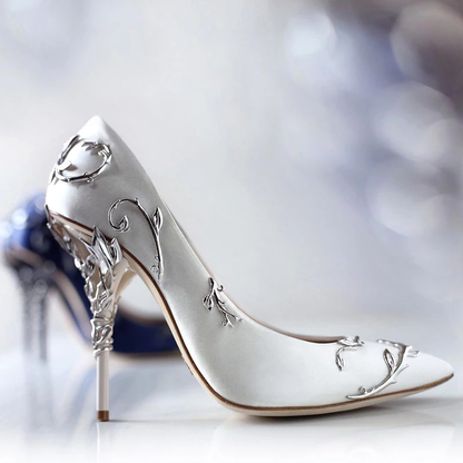 Funki Findz | Shoes | Women's Elegant Silk Formal Prom Stilettos