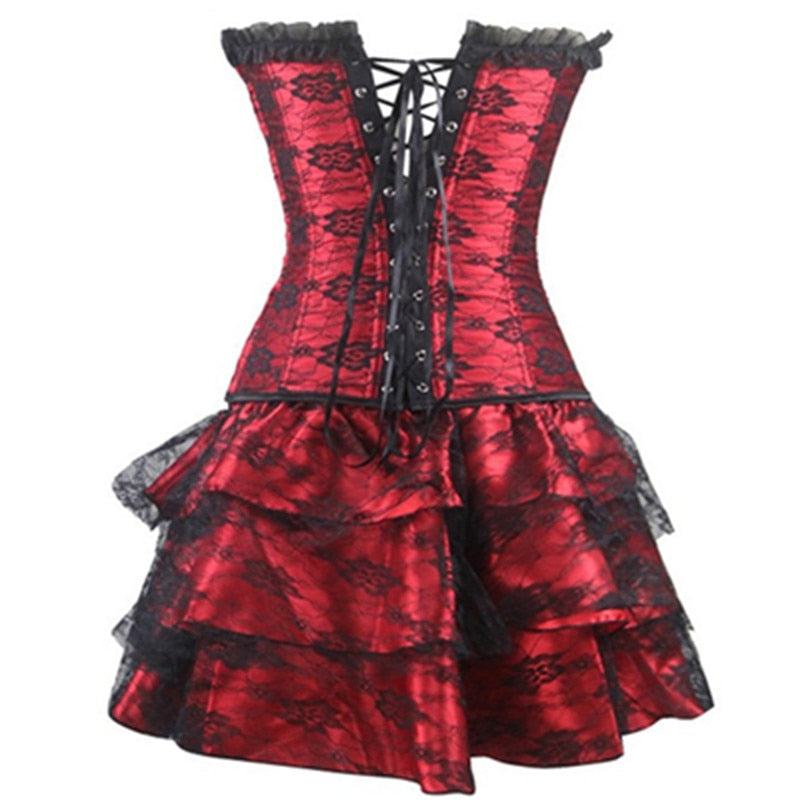 Funki Findz | Dresses | Women's Sweet Bustier Corset Dress Set