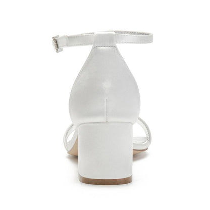 Funki Findz | Shoes | Women's Elegant Low Satin Dress Sandals