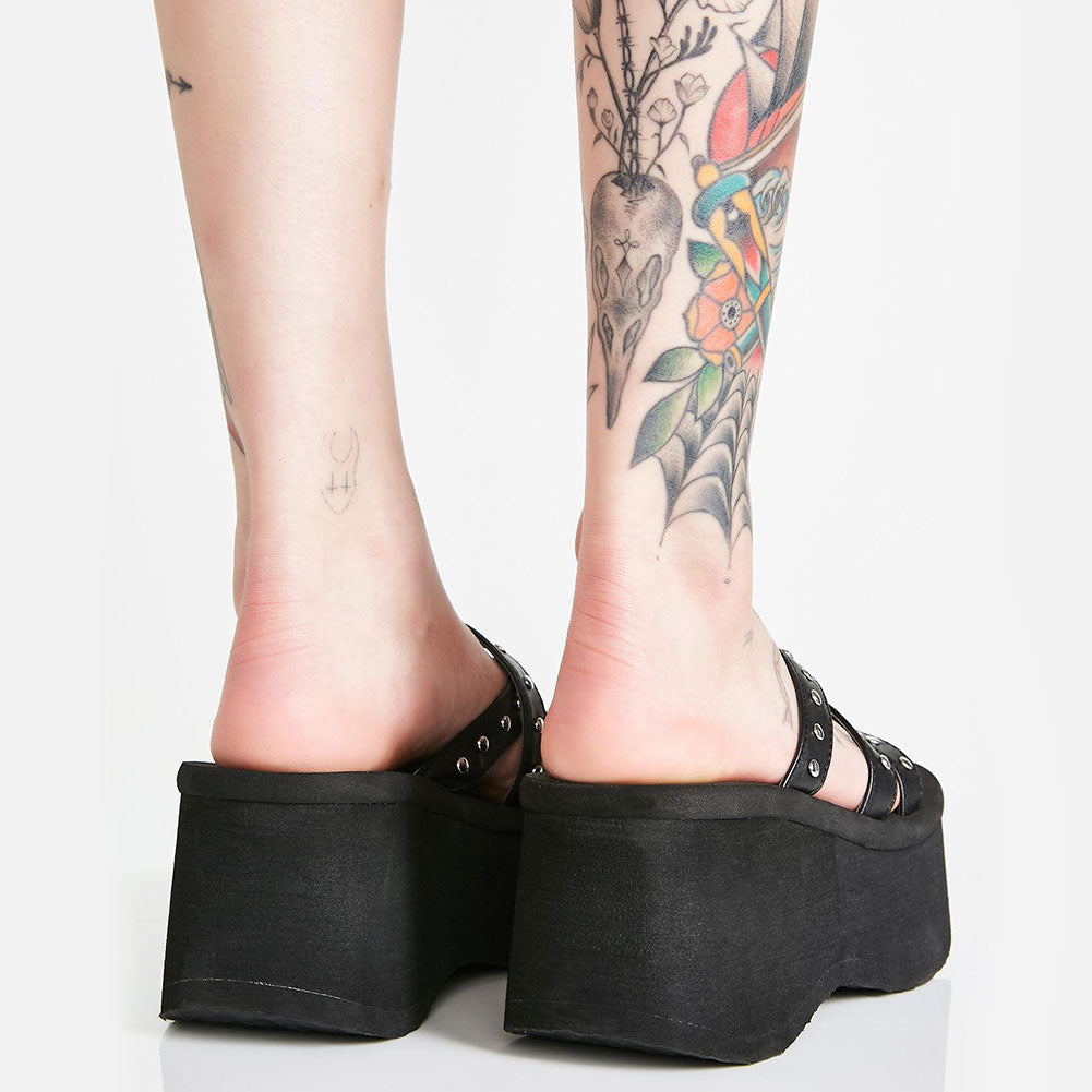 Funki Findz | Shoes | Women's Gothic Platform Wedge Sandals
