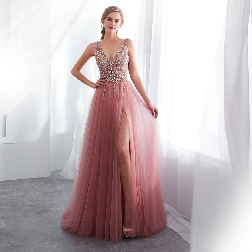 Funki Findz | Dresses | Women's Beaded  Evening Dress | Tulle