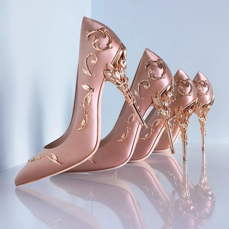 Funki Findz | Shoes | Women's Elegant Silk Formal Prom Stilettos