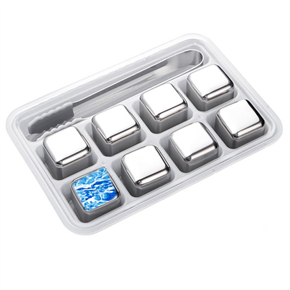 Funki Findz | Whisky Stones | Stainless Steel Ice Cubes Sets