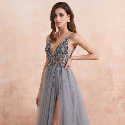 Funki Findz | Dresses | Women's Long Chiffon Tulle Prom Dress