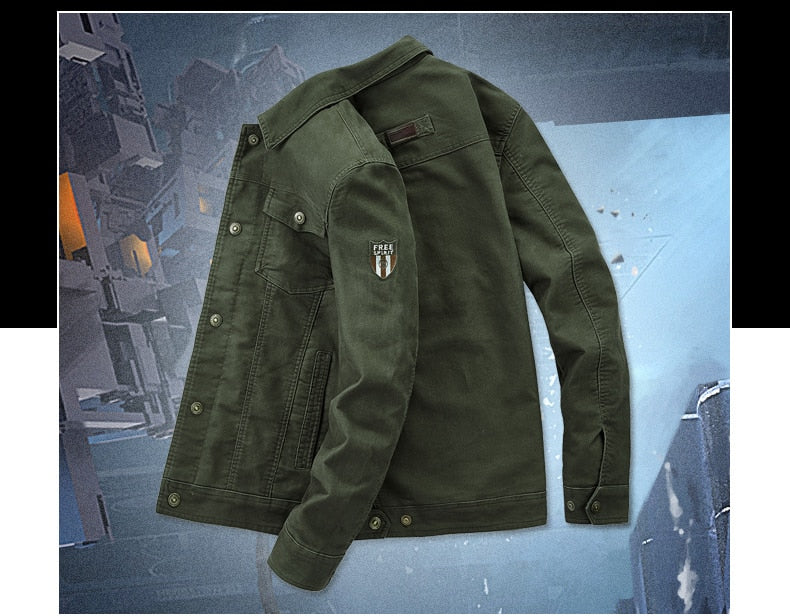 Funki Findz | Jackets | Men's Military Warm Zip Up Cotton Jacket