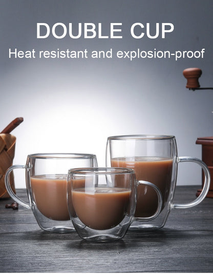 Funki Findz | Cups | Glass Double Wall Borosilicate Mug 2/3/4