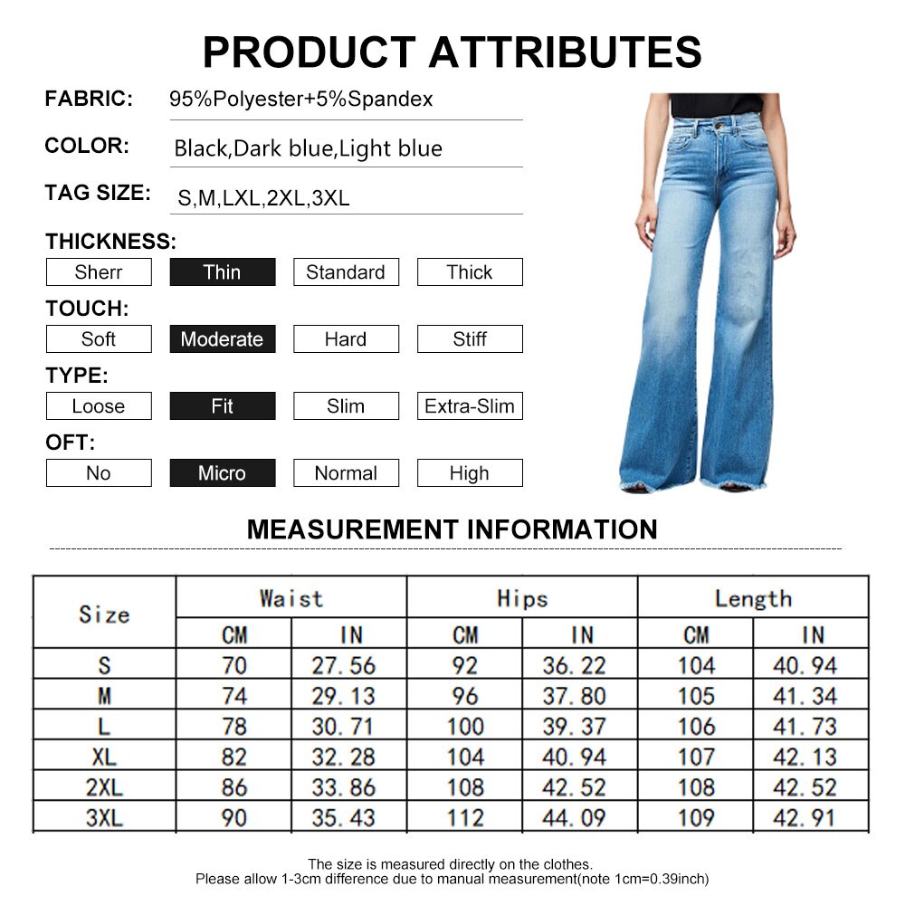 Funki Findz | Pants | Women's Flared Wide Leg Mom Jeans