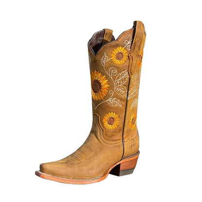 Funki Findz | Boots | Women's Embroidered Flower Cowboy Boot