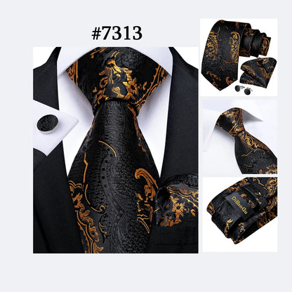 Funki Findz | Neckties | Men's 3Pcs Paisley Wedding Tie Sets