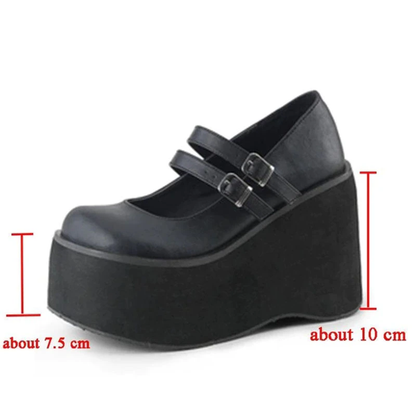 Funki Findz | Shoes | Women's Platform Wedge High Mary Janes