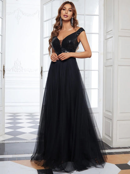 Funki Findz | Dresses | Women's Elegant Long Evening Dress