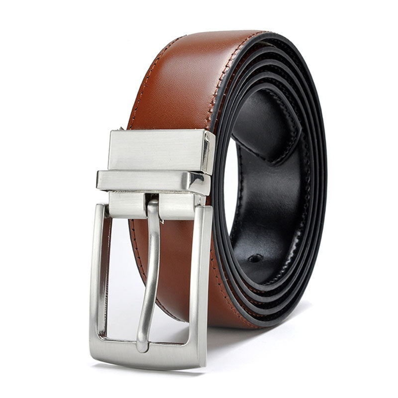 Funki Findz | Belts | Men's Luxury Leather Belt Reversible Buckle