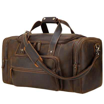 Funki Findz | Bags | Travel Bags | Men's Leather Overnight Bag