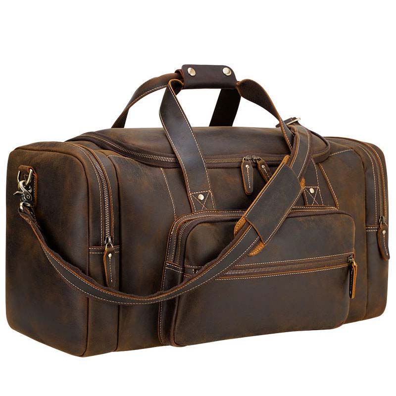 Funki Findz | Bags | Travel Bags | Men's Leather Overnight Bag