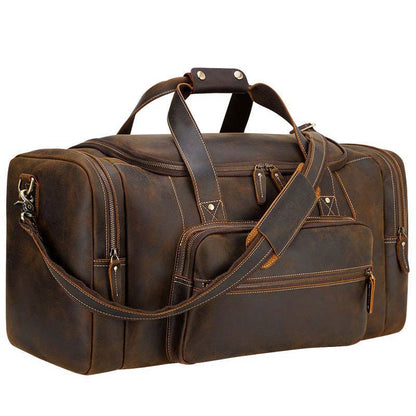 Funki Findz | Bags | Travel Bags | Men's Leather Overnight Bag