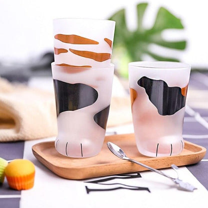 Funki Findz | Glasses | Cute Cat Paw Glass Coffee Cup Sets