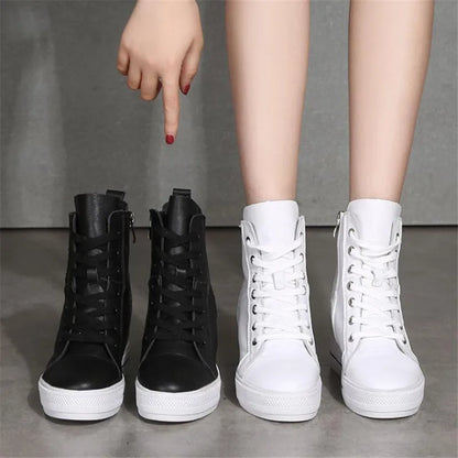 Funki Findz | Boots | Women's Canvas High Rise Ankle Sneaker