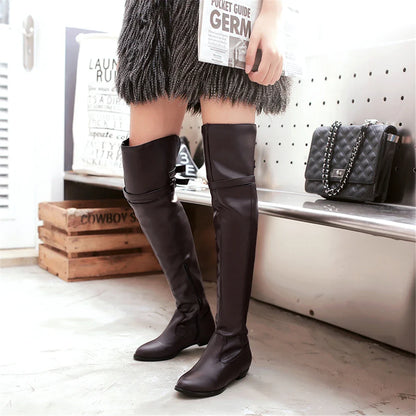 Funki Findz | Boots | Women's Over-The-Knee-High Flat Boots