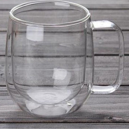 Funki Findz | Mugs | Double Wall Glass Mug | Coffee Cup