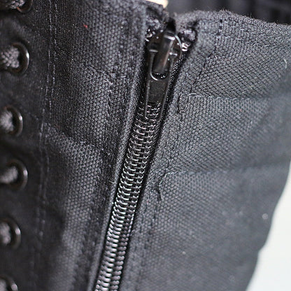 Funki Findz | Boots | Women's Lace Up Canvas Knee High Boots