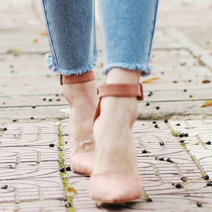 Funki Findz | Shoes | Women's High Block Heel Flock Party Shoe