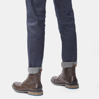 Funki Findz | Boots | Men's Faux Leather Smart Dress Boots