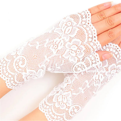 Funki Findz | Gloves | Women's Gothic Fingerless Lace Gloves