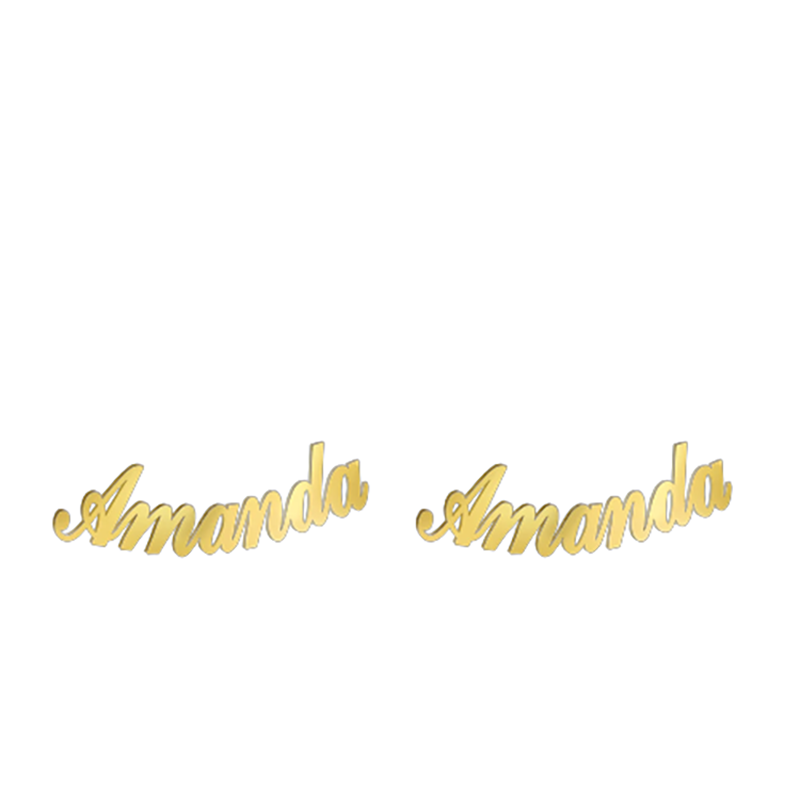 Funki Findz | Earrings | Custom Name Stainless Steel Earrings