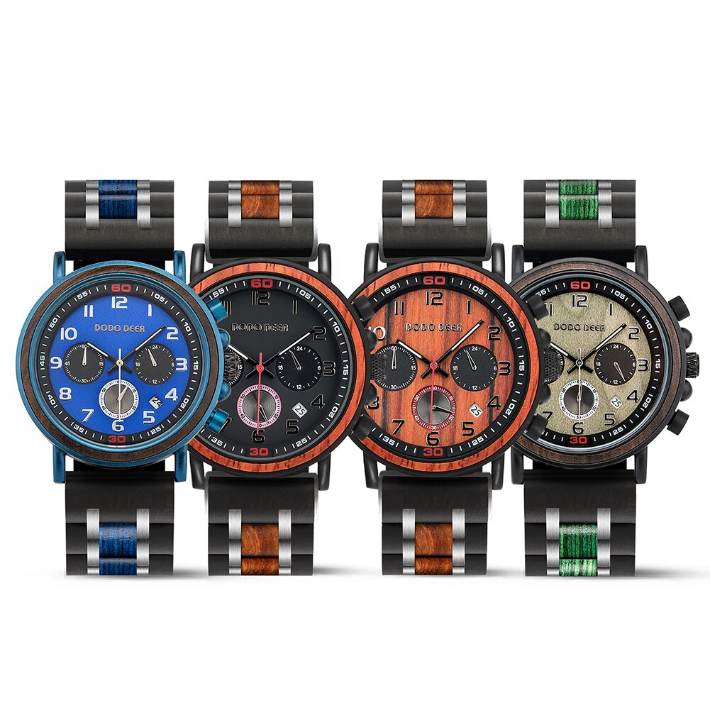 Funki Findz | Watches | Men's Wooden Quartz Wrist Stop Watch