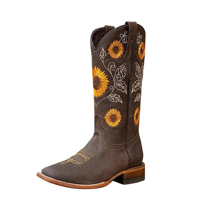 Funki Findz | Boots | Women's Embroidered Flower Cowboy Boot