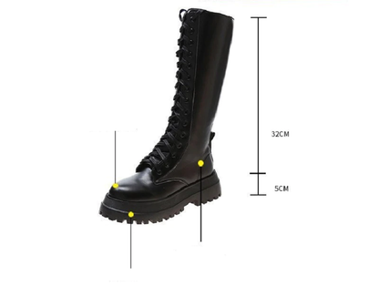 Funki Findz | Boots | Women's Lace Up Chunky Gothic Boots