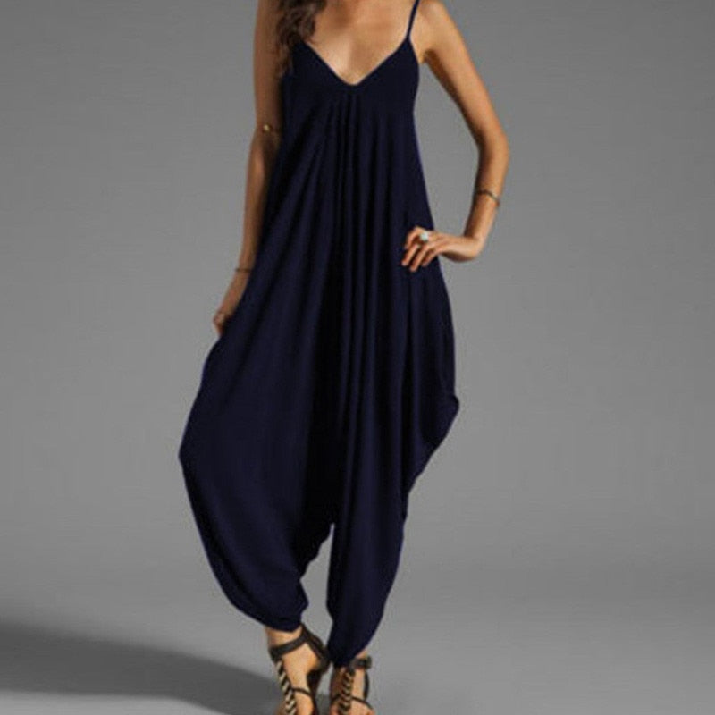 Funki Findz | Pants | Women's Elegant Loose Fit Strappy Romper