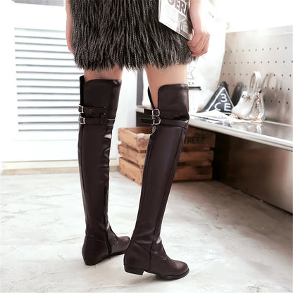 Funki Findz | Boots | Women's Over-The-Knee-High Flat Boots