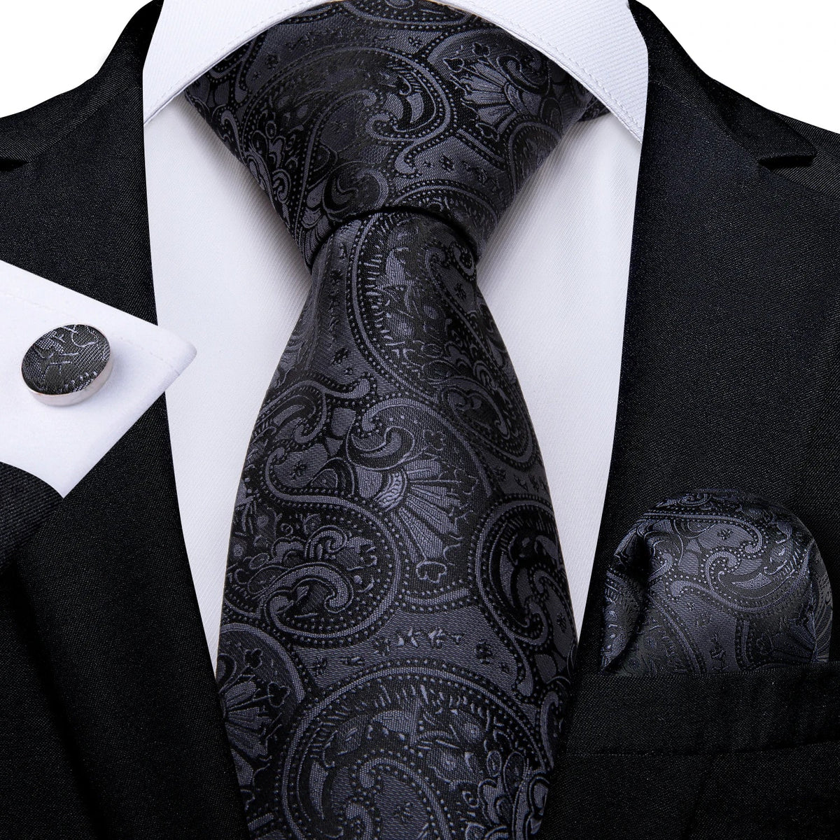 Funki Findz | Neck Ties | Men's Luxury 3Pcs Formal Tie Sets