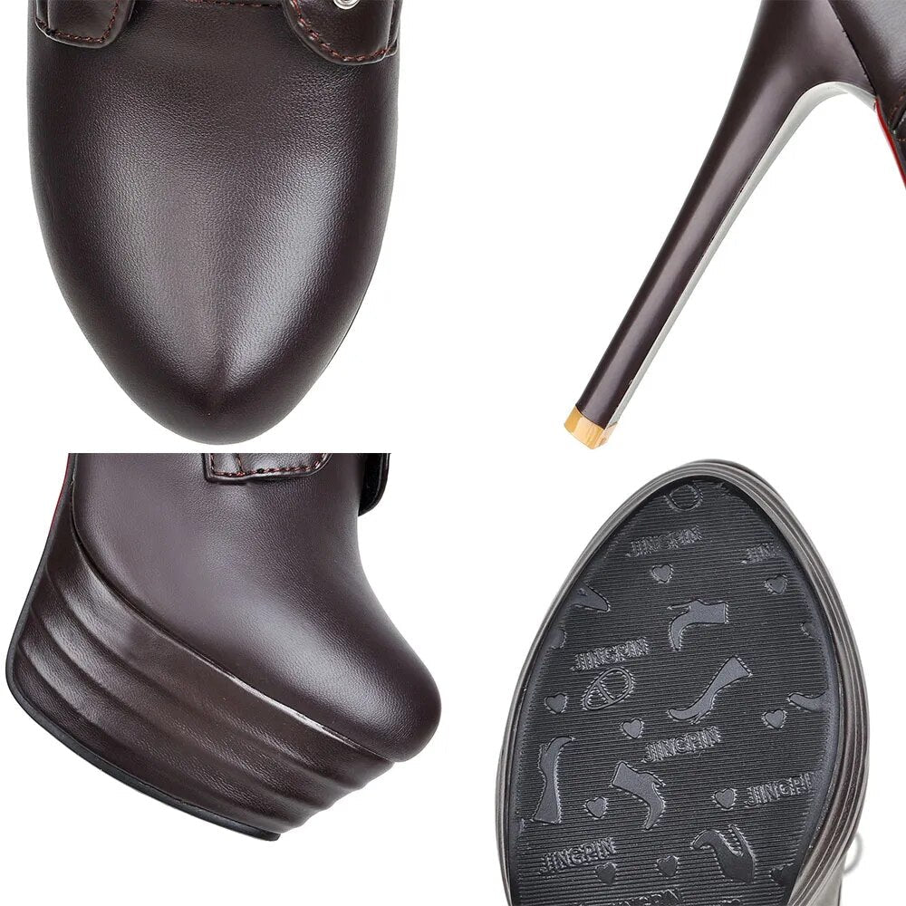 Funki Findz | Boots | Women's High Luxury Gothic Platform Boots