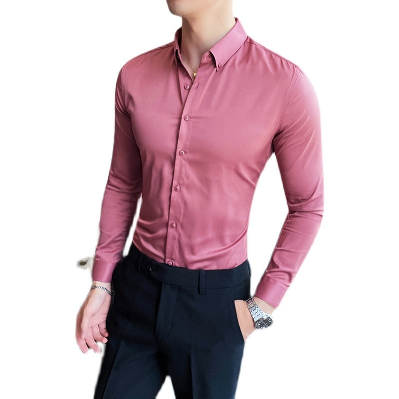 Funki Findz | Shirts | Men's Slim Fit British Style Dress Shirt 7XL