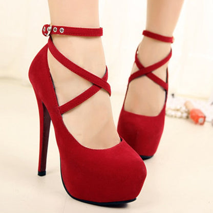 Funki Findz | Shoes | Women's Criss Cross Ankle Strap Platforms