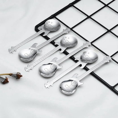 Funki Findz | Spoons | Guitar Spoons | 6 Pcs Coffee Spoon Set