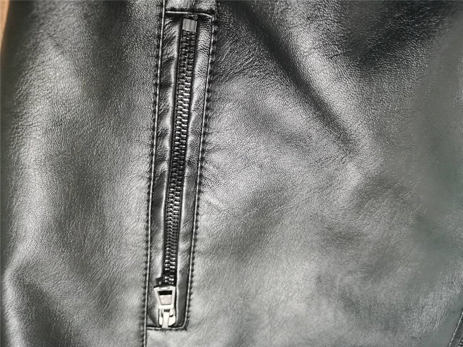 Funki Findz | Jackets | Men's Faux Leather Thin Bomber Jacket