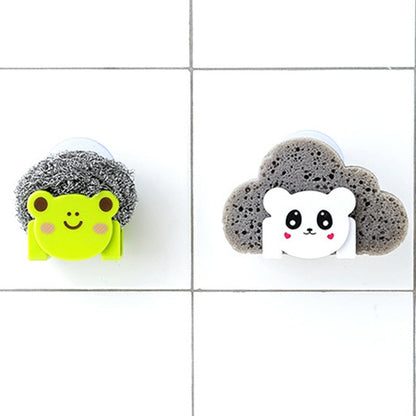 Funki Findz | Sink Caddies | Cute Cartoon Cat Sponge Holder Set