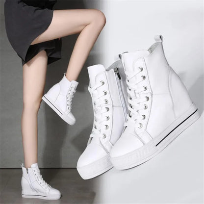 Funki Findz | Boots | Women's Canvas High Rise Ankle Sneaker