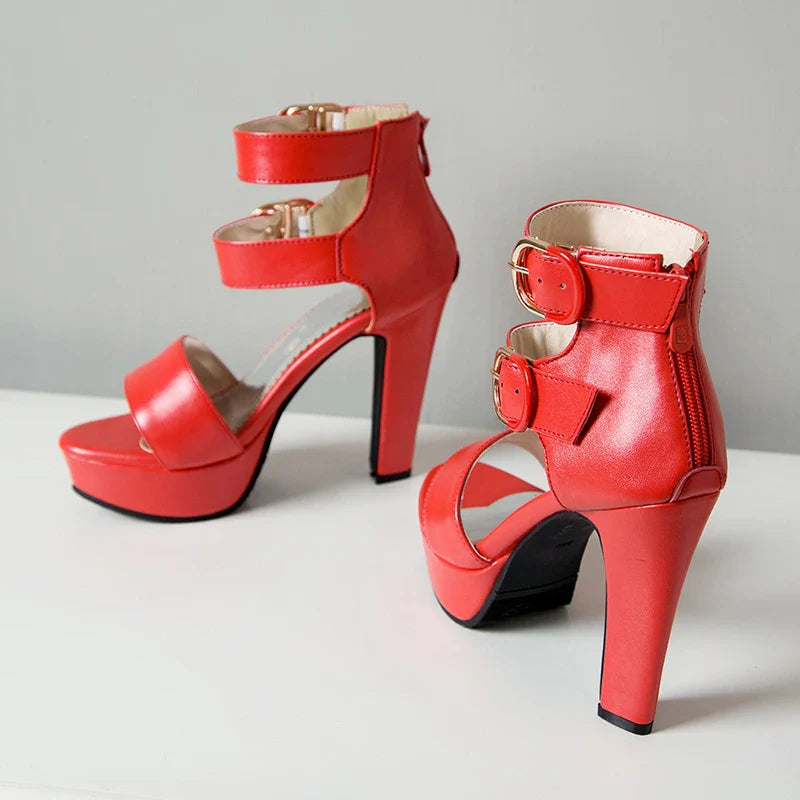 Funki Findz | Shoes | Women's High Strappy Platform Sandals
