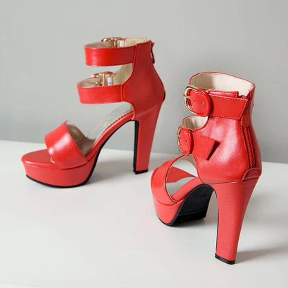 Funki Findz | Shoes | Women's High Strappy Platform Sandals